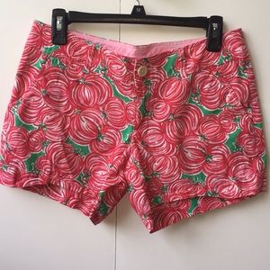 Lilly Pulitzer Punkin chunkin short